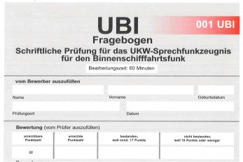 Bild von der UKW-Binnenfunkprüfung UBI